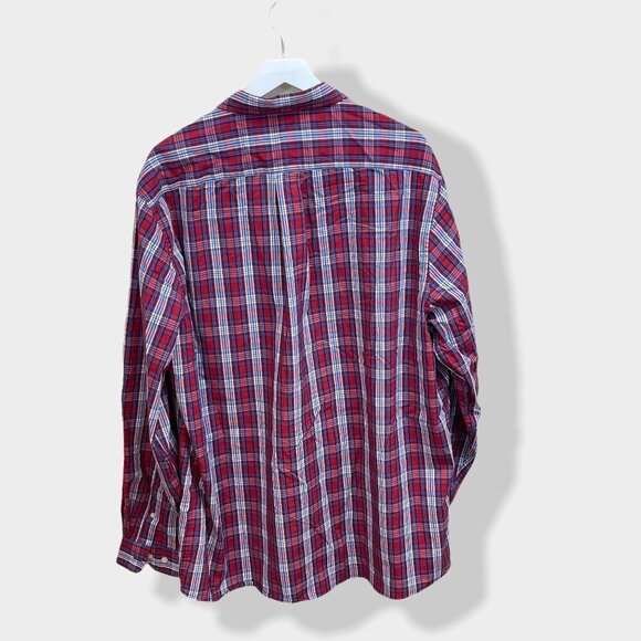 Us Polo Assn Red Plaid Button Down Long Sleeve - Picture 2 of 3